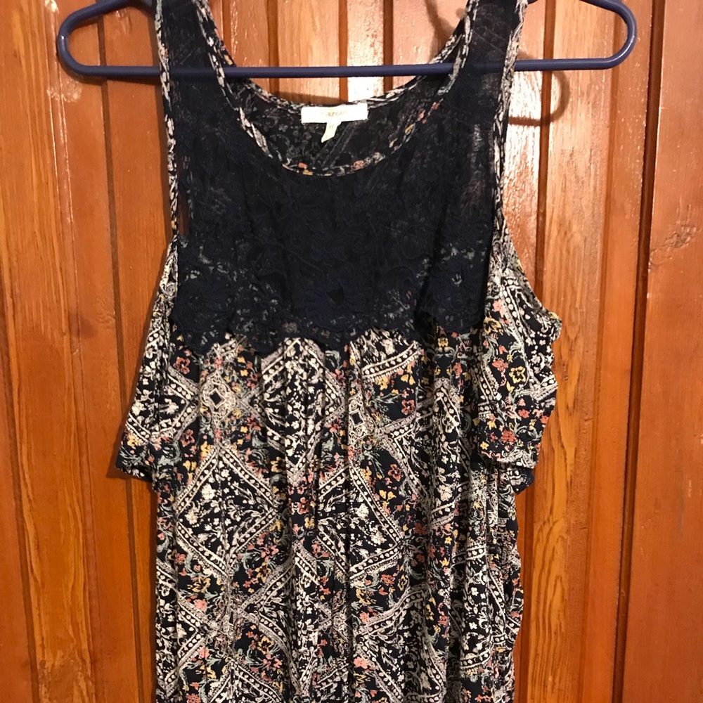 Cold shoulder Maurice’s top.